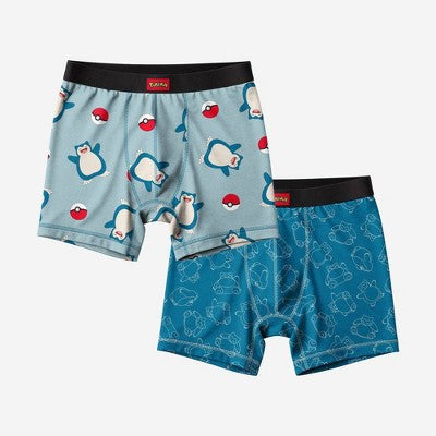 Men's Snorlax Boxer Briefs 2pk - Light Blue/Dark Blue L