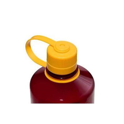 Nalgene 32 fl oz Plastic Narrow Mouth Water Bottle - Laker: Portable Drinkware, Plastic Lid