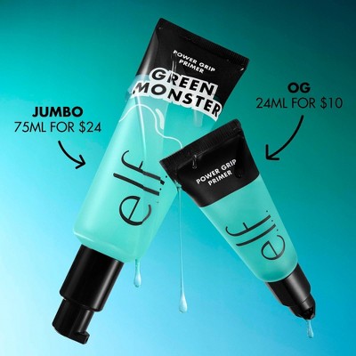 e.l.f. Jumbo Power Grip Primer - 2.5 fl oz: Dewy Finish, Paraben-Free, Vegan, Gel Formula