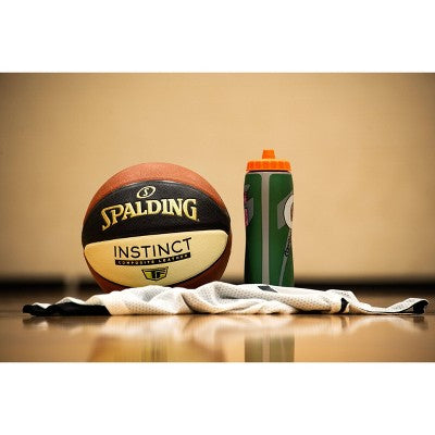 Spalding Instinct 27.5" Basketball: Composite, Butyl Bladder, Youth Use