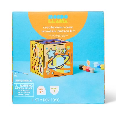 Space Lantern Decoupage and Painting Craft Kit- Mondo Llama