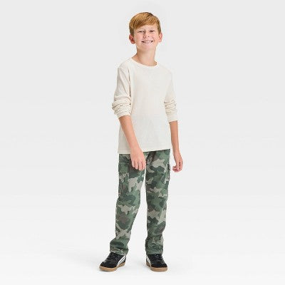Boys' Long Sleeve Thermal T-Shirt - Cat & Jack Cream S