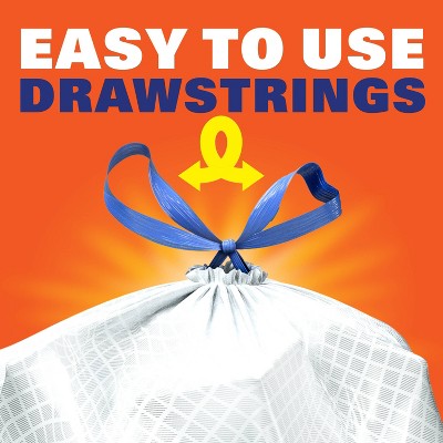 Hefty Ultra Strong Tall Kitchen Drawstring Fabuloso Trash Bags - 13 Gallon - 100ct