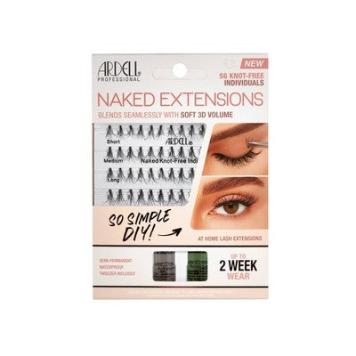 Ardell Naked False Eyelash Extension Kit - 59ct: Full Volume, Synthetic Hair, Adhesive Included