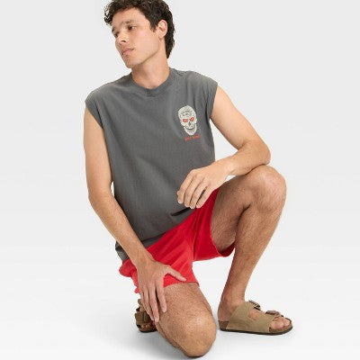 Men's Stone Cold Graphic Muscle Tank Shirt - Original Use Gray M
