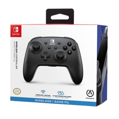 PowerA Jet Black Wireless Controller - Nintendo Switch