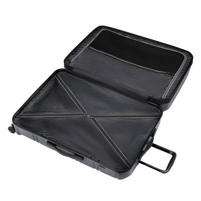 American Tourister Vital Hardside Carry On Spinner Suitcase - Blackout: Water-Resistant, 4-Wheel Spinner, Retractable Handle (LOCAL PICKUP ONLY)