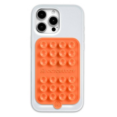 Octobuddy Silicone Suction Cup Phone Case Mount Magnet - Orange
