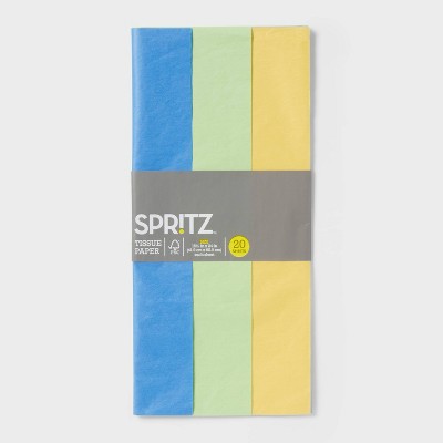 20ct Banded Tissue Blue/Green/Yellow - Spritz