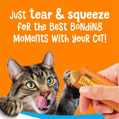 Friskies Chicken Flavor lil' Lickable Cat Treats - 2oz/4ct