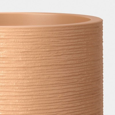Fluted Outdoor Planter Terracotta Orange 12"x21" - Threshold