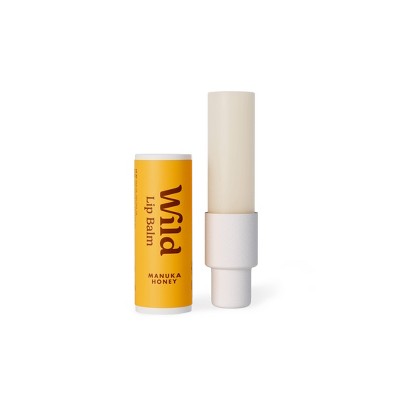 Wild Cosmetics Manuka Honey Lip Balm Refill - 0.3oz/2pk: Moisturizing, Lip Treatment, Clear