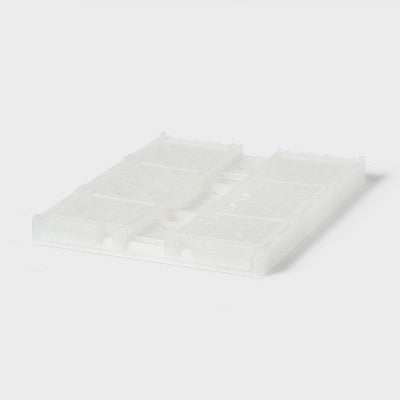 Rectangular Plastic Foldable Medium Crate White - Brightroom