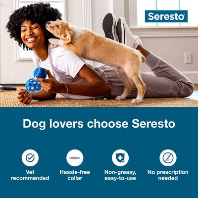 Seresto Flea & Tick Dog Insect Prevention Collar - S: Water-Resistant, All Ages, Pest Repellent, Topical Application