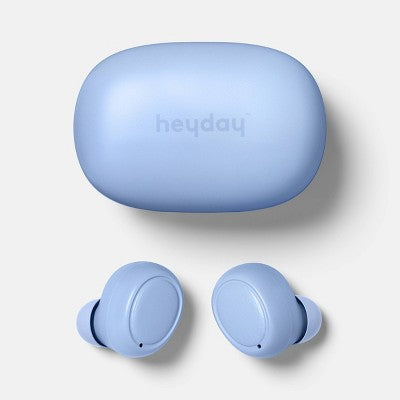 True Wireless Bluetooth Sweat Resistant Earbuds - heyday Peri-Blue: USB-C, 20 Hr Battery