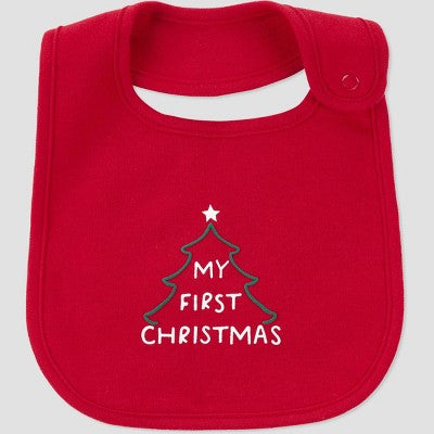 Carter's Just One You? Baby My First Christmas Bib - Red