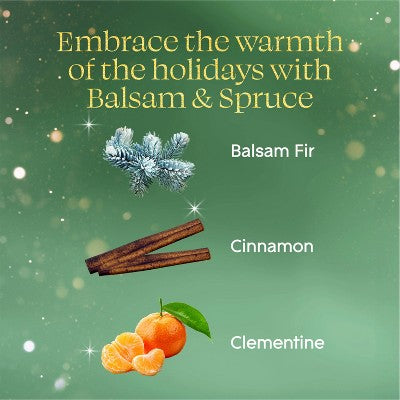 Glade Automatic Air Freshener Room Spray Holiday Scent Refills - Balsam & Spruce - 6.2oz