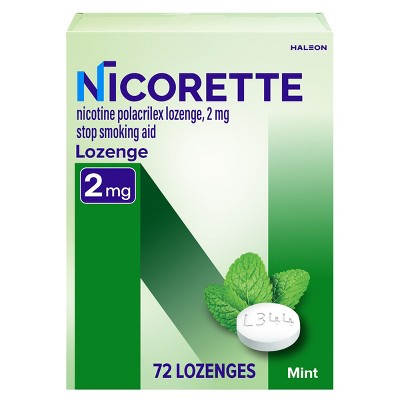 Nicorette 2MG Lozenges - Mint - 72ct: Nicotine Replacements, Habit Treatments
