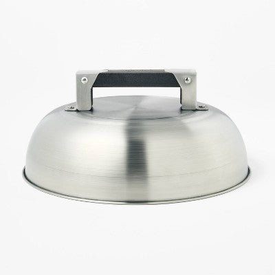 Stainless Steel Steaming Dome Grill Cover Silver - Figmint
