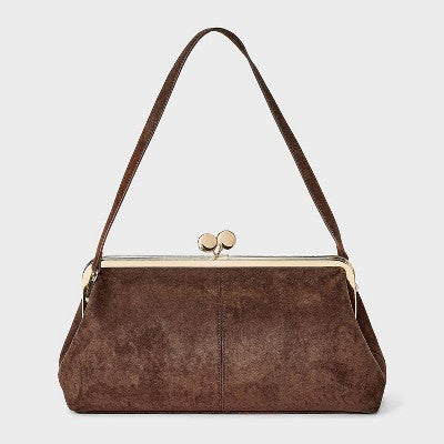 Kiss Lock Clutch Bag - A New Day Brown