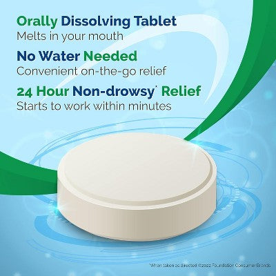 Alavert Non-Drowsy Allergy Relief Orally Disintegrating Tablets, Fresh Mint Flavor for Sneezing, Runny Nose & Itchy Eyes, Fast-Acting Formula, 60 Ct