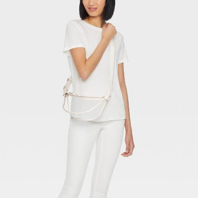 Essential Crescent Sling Crossbody Bag - Universal Thread Clear/Cream
