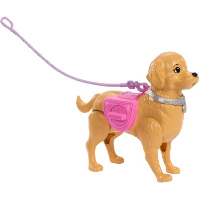 Barbie "Malibu" Walk & Potty Pup Toy Set, Includes Doll, Walking Pet Dog with Potty Feature, & Accessories