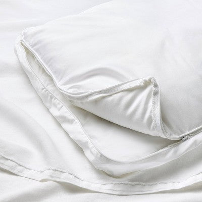 Standard/Queen Soft Customizable Down Alternative Bed Pillow Outer Comfort Cover White - Casaluna: Hypoallergenic, 300 Thread Count (LOCAL PICKUP ONLY)