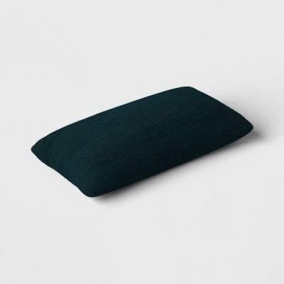10"x20" Variegated Solid Outdoor Lumbar Pillow Teal Blue - Threshold