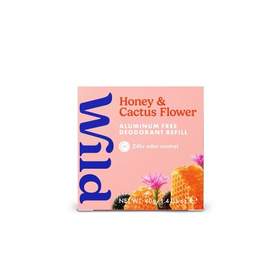 Wild - Honey & Cactus Flower - Aluminum Free Deodorant Refill - 1.4oz