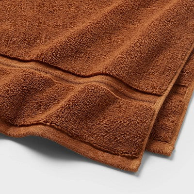 2pk Spa Plush Hand Towel Set Caramel - Threshold