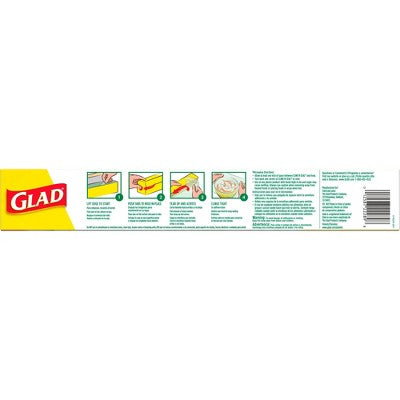 Glad Cling n Seal 50% Plant Based Food Wraps - 200 sq ft