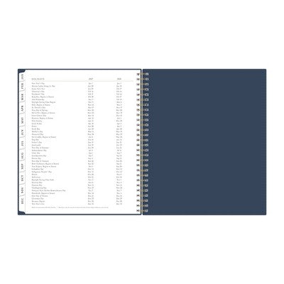 Marie Kondo for Blue Sky 2025 Monthly Planner 10.14"x8.15" Wirebound Hana Navy: Adult Agenda, Stationery, Tabs