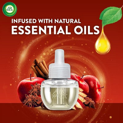 Air Wick Plug-In Scented Oil Air Freshener Starter Kit Apple Cinnamon Medley - 0.67 fl oz