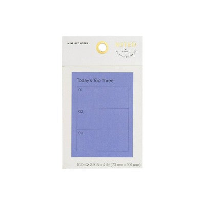 Post-it 3"x4" Notes Top Three
