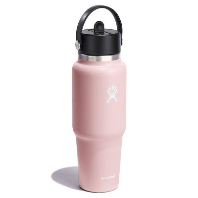 Hydro Flask 32oz Wide Mouth Flex Straw Travel Bottle - Trillium: BPA-Free, Vacuum-Insulated