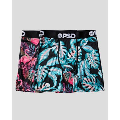 PSD Men's Tropical Flamingo Print Briefs - Blue/Pink XXL