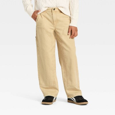 Boys' Baggy Carpenter Pants - art class Beige 10