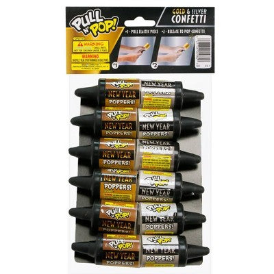 TNT Fireworks Pull-N-Pop Gold and Silver Fireworks - 12pk