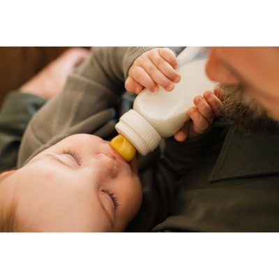 Bibs Glass Baby Bottle Set with Latex Nipple - 4 fl oz/2pk