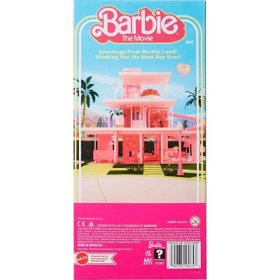 Barbie: The Movie Ken Doll Wearing Pastel Striped Beach Matching Set