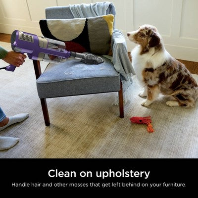 Shark PowerDetect Ultra-Light Corded Stick Vacuum with DuoClean Detect Technology and Self-Cleaning Brushroll Purple HZ4002 (LOCAL PICKUP ONLY)