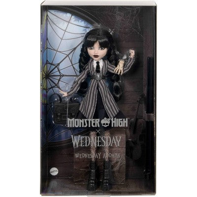 Monster High x Wednesday Collectible Wednesday Addams Doll with Thing
