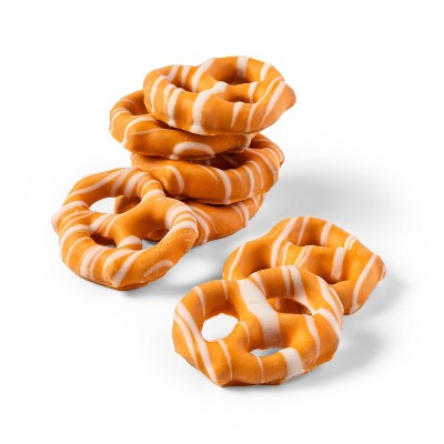 Fall Harvest Pumpkin Spice Mini Pretzel Twists with White Drizzle - 6oz - Favorite Day