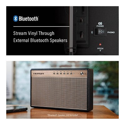 Crosley Voyager Bluetooth Vinyl Record Player - Washed Blue