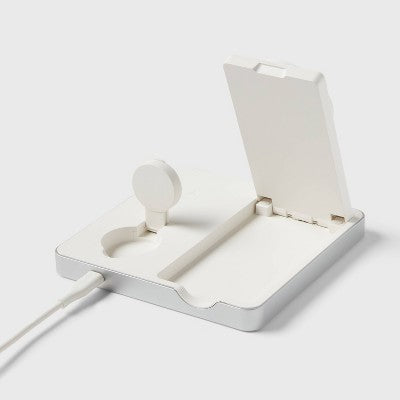 3 in 1 Charger for iPhone Watch and AirPods - heyday White