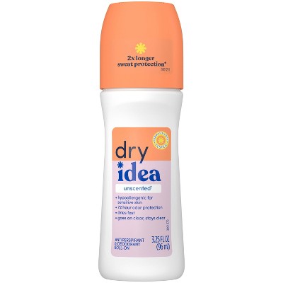 Dry Idea Roll-On Deodorant and Antiperspirant - Unscented - 3.25 fl oz