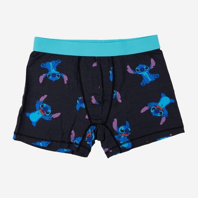 Men's Lilo & Stitch Boxer Briefs - Black L