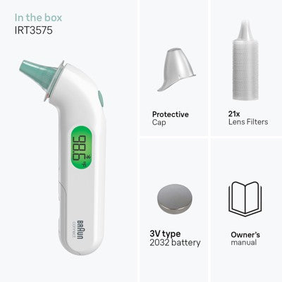 Braun ThermoScan 4+ Connect Ear Battery Health Thermometer
