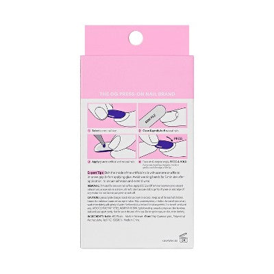 KISS Nails GLAM Embellished Press-On Fake Nails - Medium Almond - Crystal Pop - 35ct